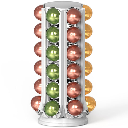 Deco Brothers VertuoLine Pod Holder, 360° Turntable Rotating Pod Carousel