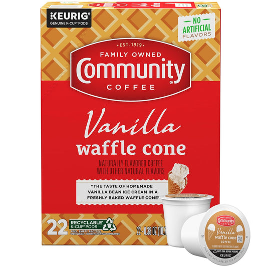 Community Coffee Caramel Cookie Butter Flavored Kcup Pods, Medium Roast, 10 Count (Pack of 1)