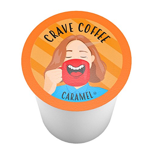 Crave Beverages Flavored Coffee Pods Sampler, Compatible with 2.0 K-Cup Brewers, Assorted Variety Pack, 40 Count (Pack of 1)