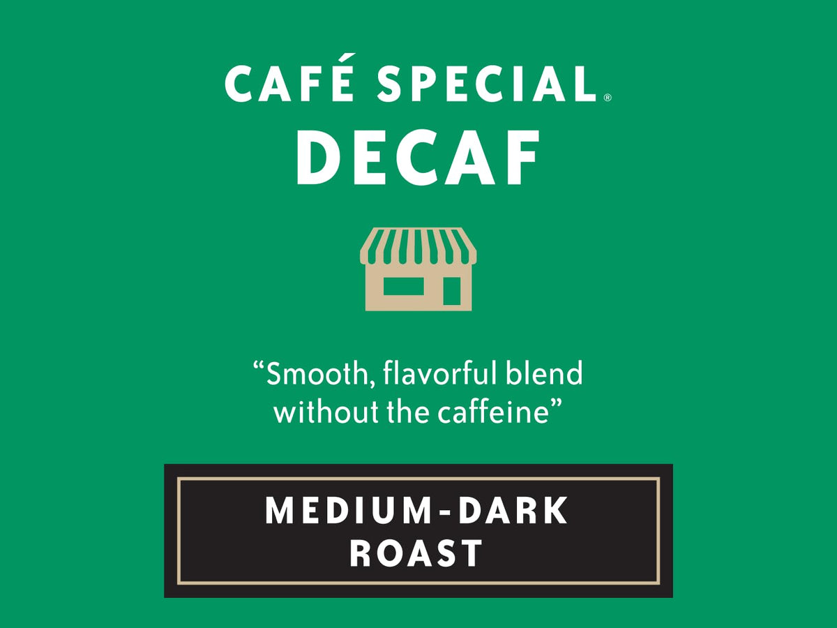 Community Coffee Café Special Decaf Ground Coffee, Medium Dark Roast, 32 Ounce Bag (Pack of 4)