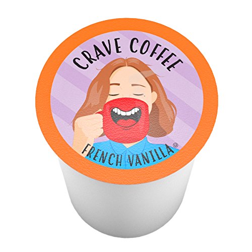 Crave Beverages Flavored Coffee Pods Sampler, Compatible with 2.0 K-Cup Brewers, Assorted Variety Pack, 40 Count (Pack of 1)