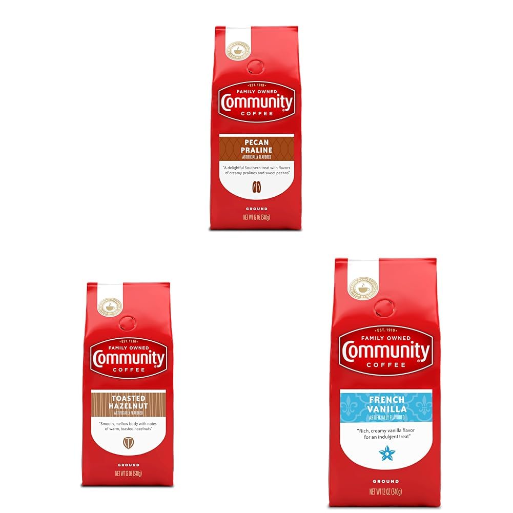 Community Coffee Cinnamon Roll Flavored Ground Coffee, Naturally Flavored, 11 Ounce (Pack of 1)