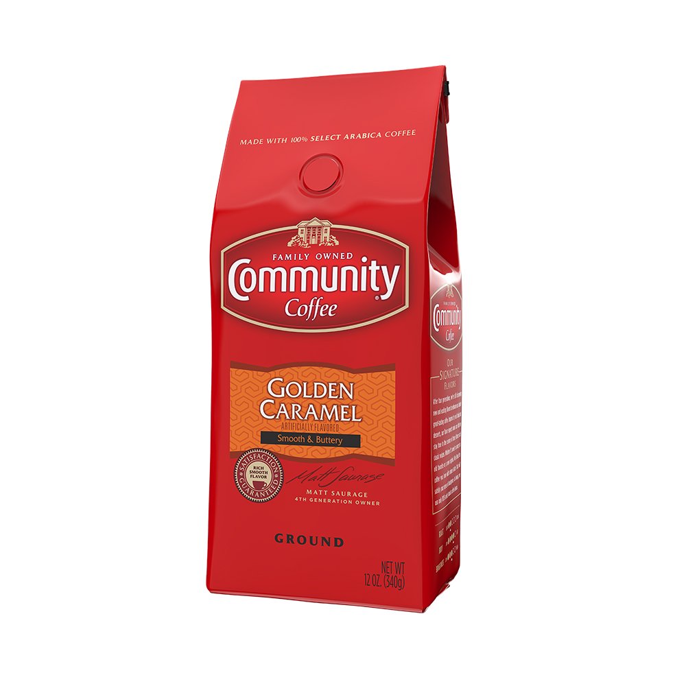 Community Coffee Cinnamon Roll Flavored Ground Coffee, Naturally Flavored, 11 Ounce (Pack of 1)