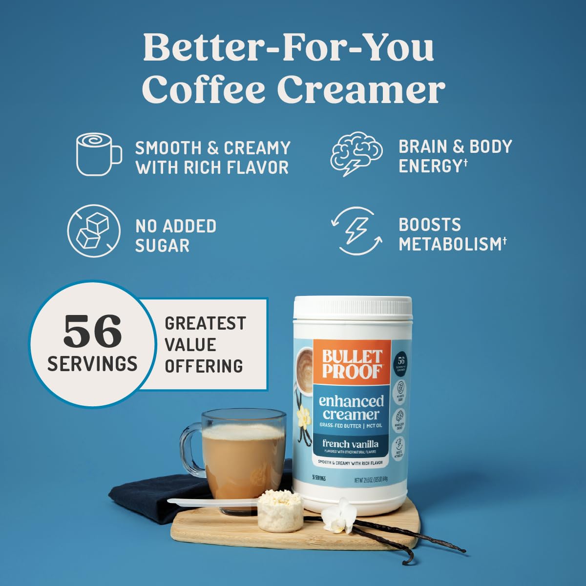 Bulletproof Original Keto Coffee Creamer w/MCT Oil, 14.8 oz