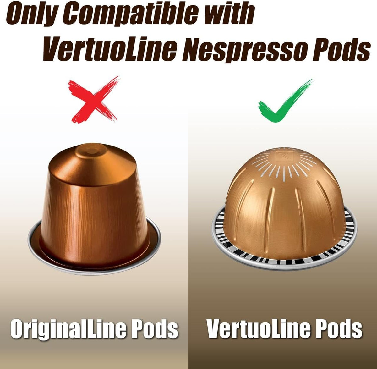 Deco Brothers Tempered Glass Vertuo Pod Holder, Fits 24 Large/48 Small Pods
