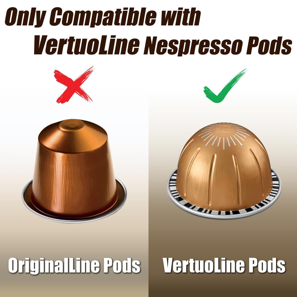 Deco Brothers Tempered Glass Vertuo Pod Holder, Fits 24 Large/48 Small Pods