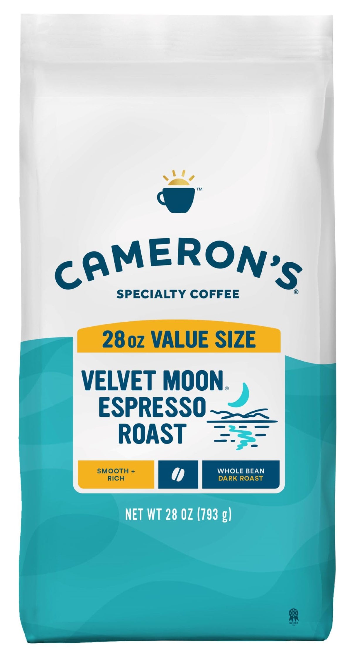 Cameron's Coffee Roasted Whole Bean Coffee, Intense French, 28 Ounce