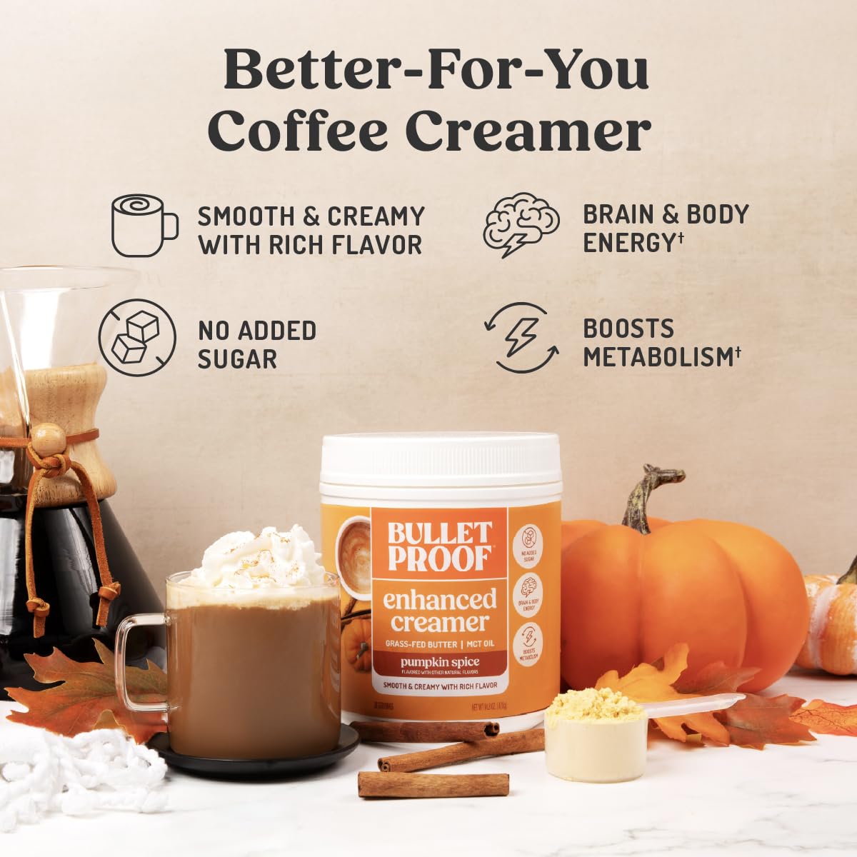 Bulletproof Original Keto Coffee Creamer w/MCT Oil, 14.8 oz