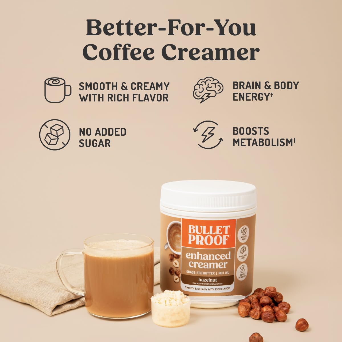 Bulletproof Original Keto Coffee Creamer w/MCT Oil, 14.8 oz