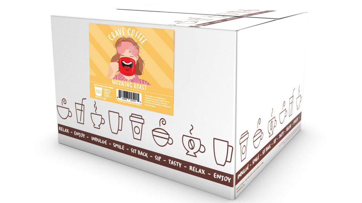 Crave Beverages Flavored Coffee Pods Sampler, Compatible with 2.0 K-Cup Brewers, Assorted Variety Pack, 40 Count (Pack of 1)