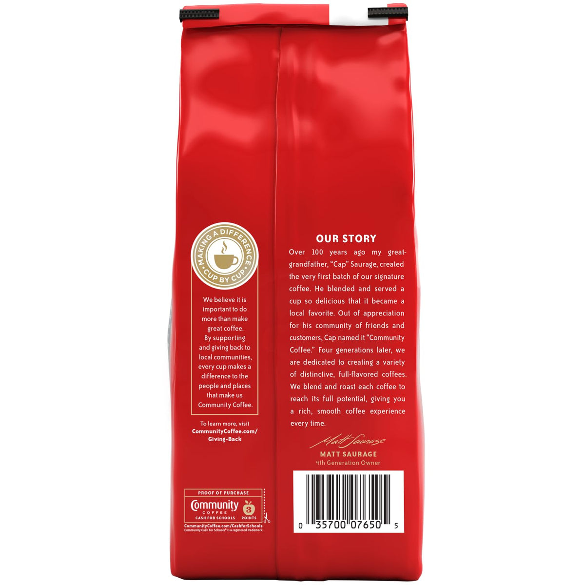 Community Coffee Café Special Decaf Ground Coffee, Medium Dark Roast, 32 Ounce Bag (Pack of 4)