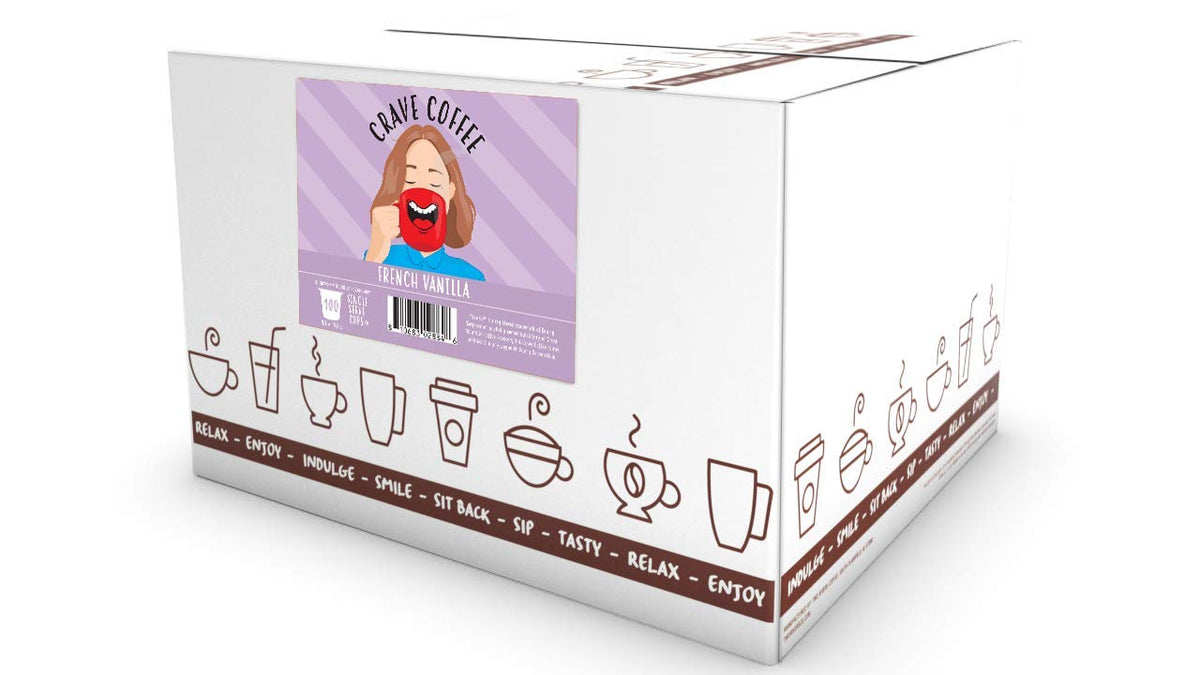 Crave Beverages Flavored Coffee Pods Sampler, Compatible with 2.0 K-Cup Brewers, Assorted Variety Pack, 40 Count (Pack of 1)