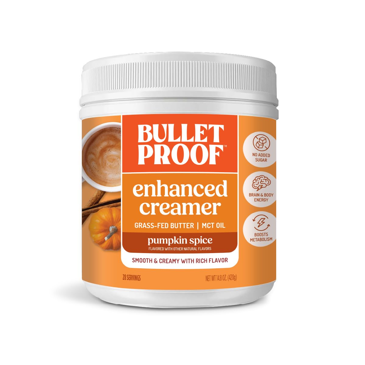 Bulletproof Original Keto Coffee Creamer w/MCT Oil, 14.8 oz
