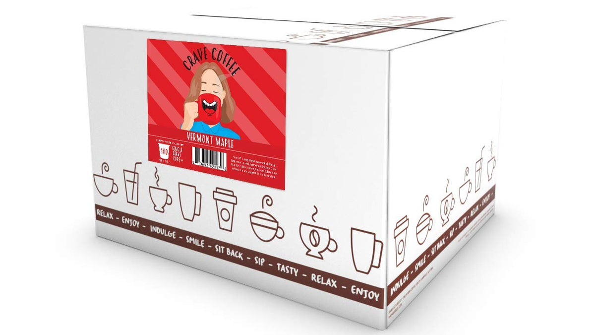 Crave Beverages Flavored Coffee Pods Sampler, Compatible with 2.0 K-Cup Brewers, Assorted Variety Pack, 40 Count (Pack of 1)