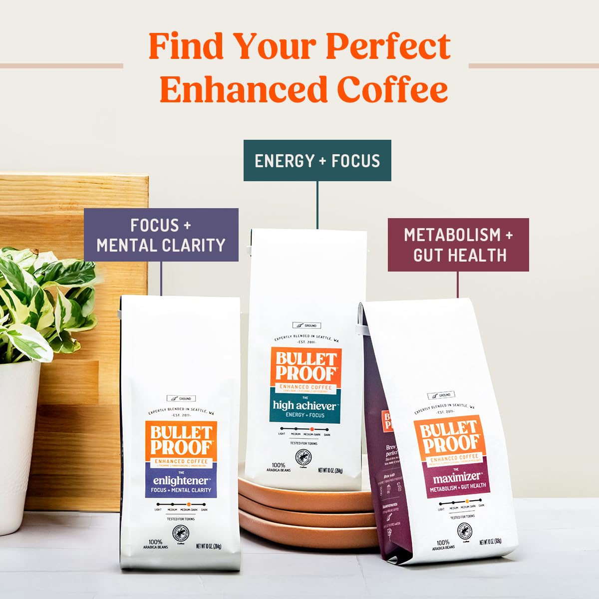 Bulletproof Original Medium Roast Ground Coffee, 12 oz