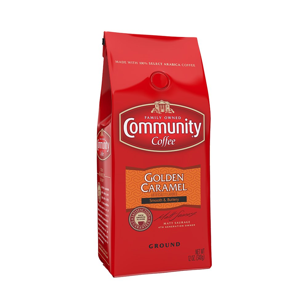 Community Coffee Cinnamon Roll Flavored Ground Coffee, Naturally Flavored, 11 Ounce (Pack of 1)