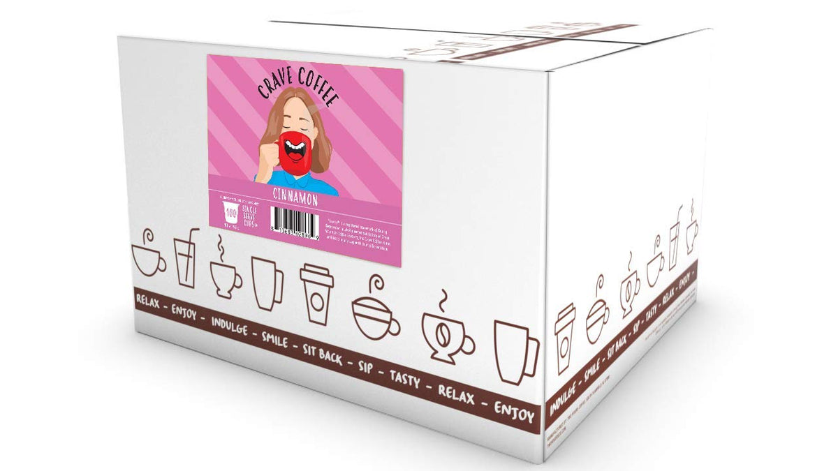 Crave Beverages Flavored Coffee Pods Sampler, Compatible with 2.0 K-Cup Brewers, Assorted Variety Pack, 40 Count (Pack of 1)