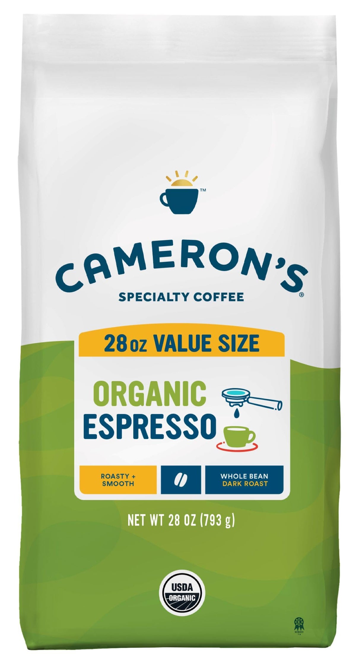 Cameron's Coffee Roasted Whole Bean Coffee, Intense French, 28 Ounce