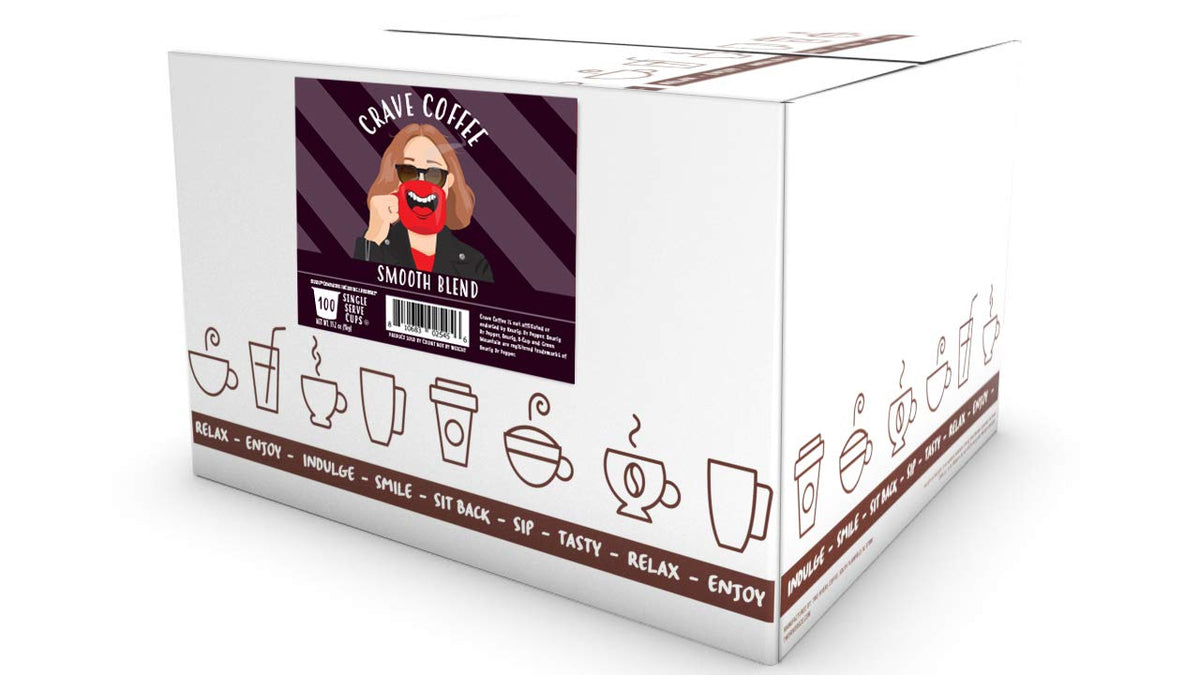 Crave Beverages Flavored Coffee Pods Sampler, Compatible with 2.0 K-Cup Brewers, Assorted Variety Pack, 40 Count (Pack of 1)