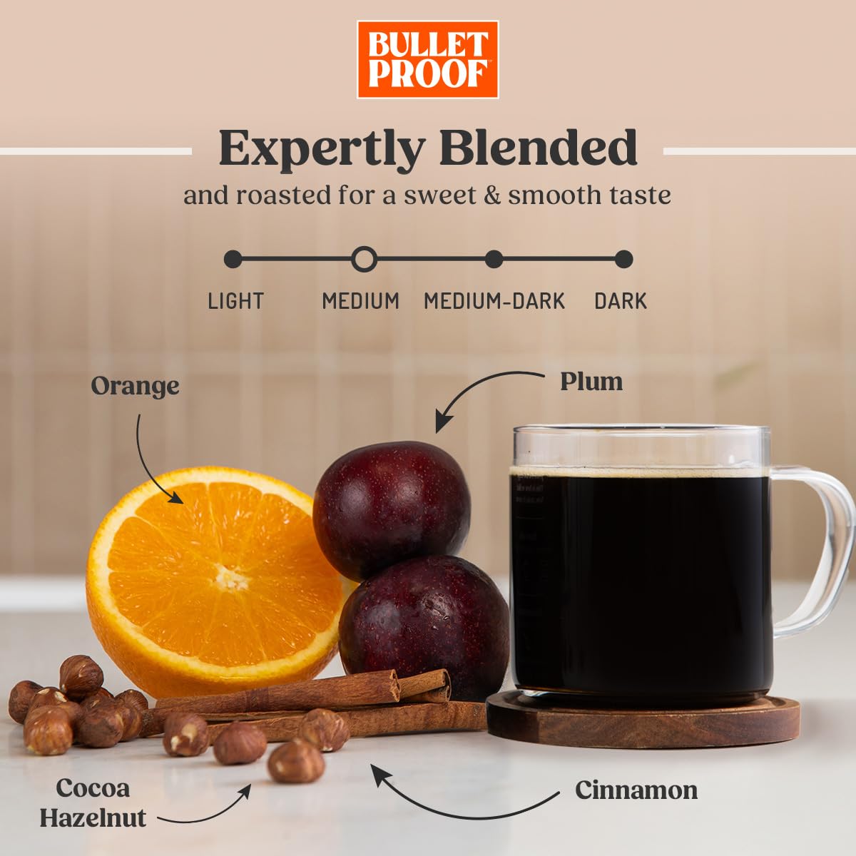 Bulletproof Original Medium-Roast Single-Serve Coffee Pods, 24 Count