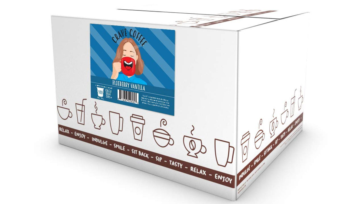 Crave Beverages Flavored Coffee Pods Sampler, Compatible with 2.0 K-Cup Brewers, Assorted Variety Pack, 40 Count (Pack of 1)