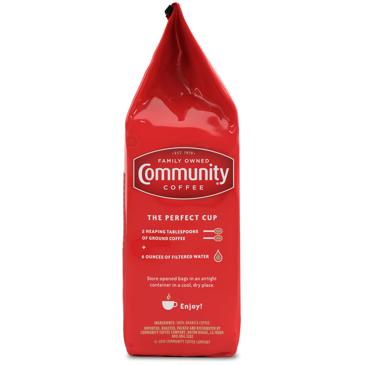 Community Coffee Café Special Decaf Ground Coffee, Medium Dark Roast, 32 Ounce Bag (Pack of 4)