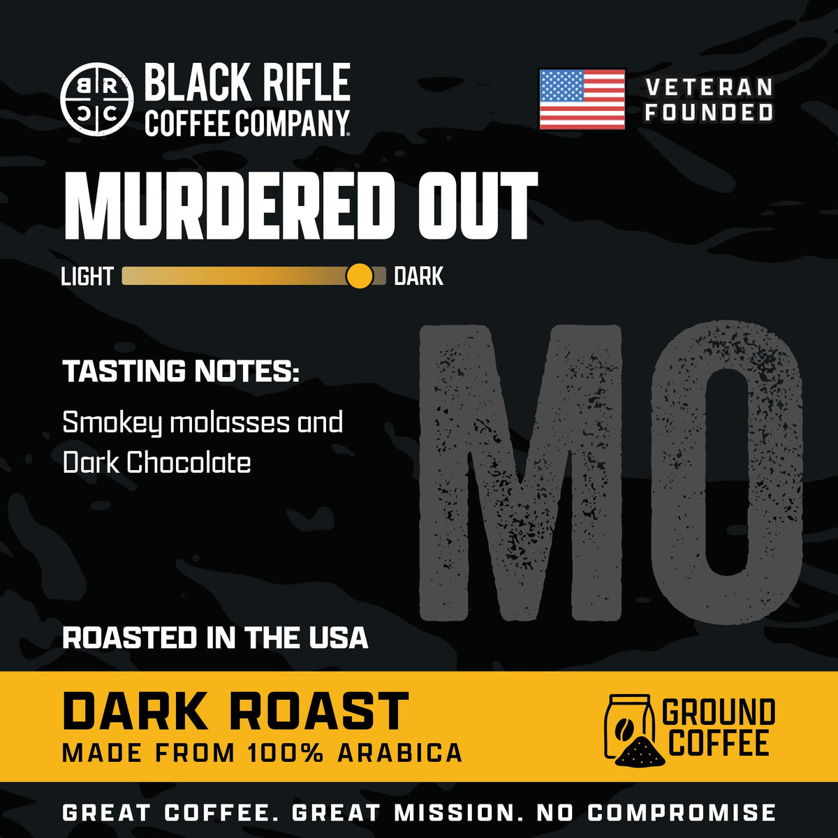 Black Rifle Coffee Company Dark Roast Ground Coffee Tactisquatch 7 OZ Bag