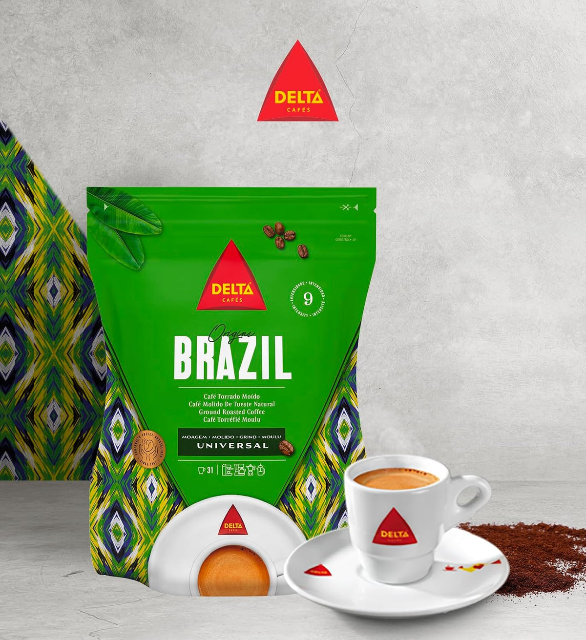 Delta Cafés Brazil Ground Coffee 7.76oz Medium Roast Coffee
