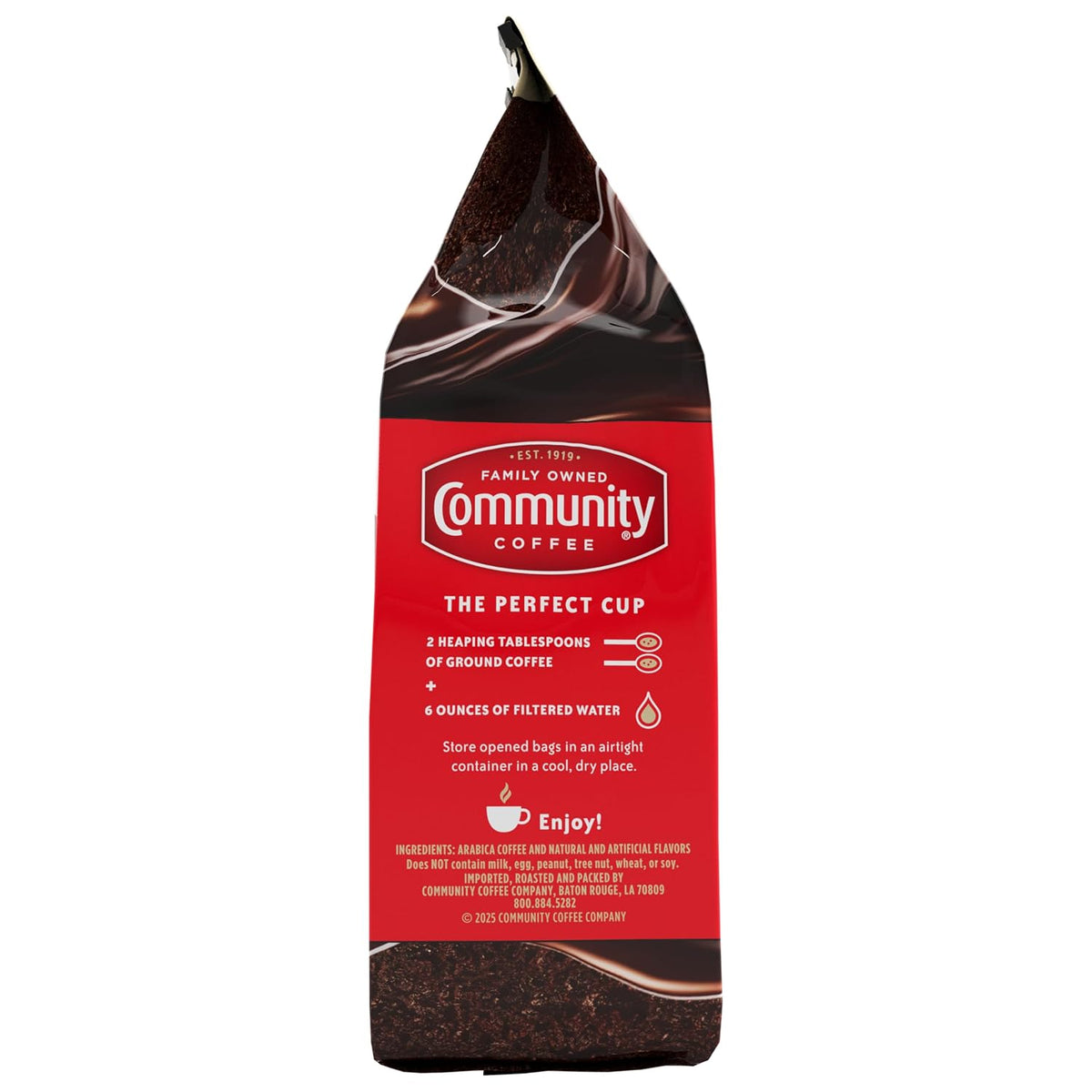Community Coffee Cinnamon Roll Flavored Ground Coffee, Naturally Flavored, 11 Ounce (Pack of 1)