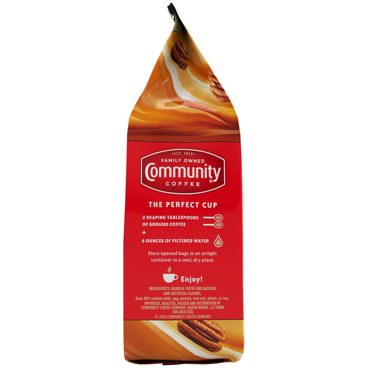 Community Coffee Cinnamon Roll Flavored Ground Coffee, Naturally Flavored, 11 Ounce (Pack of 1)
