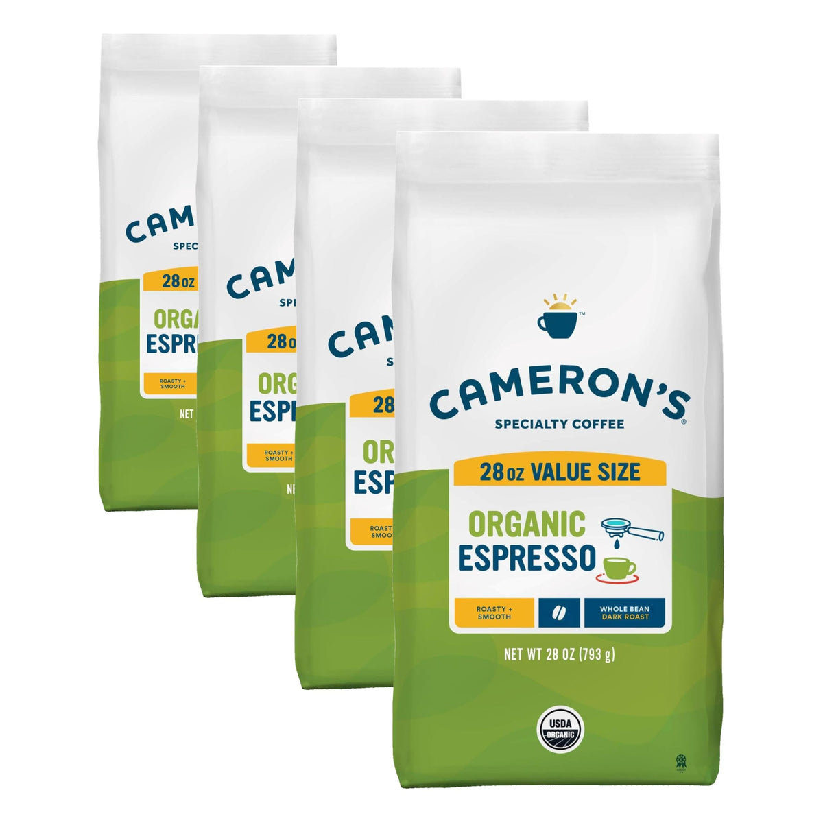 Cameron's Coffee Roasted Whole Bean Coffee, Intense French, 28 Ounce