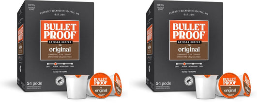 Bulletproof Original Medium-Roast Single-Serve Coffee Pods, 24 Count