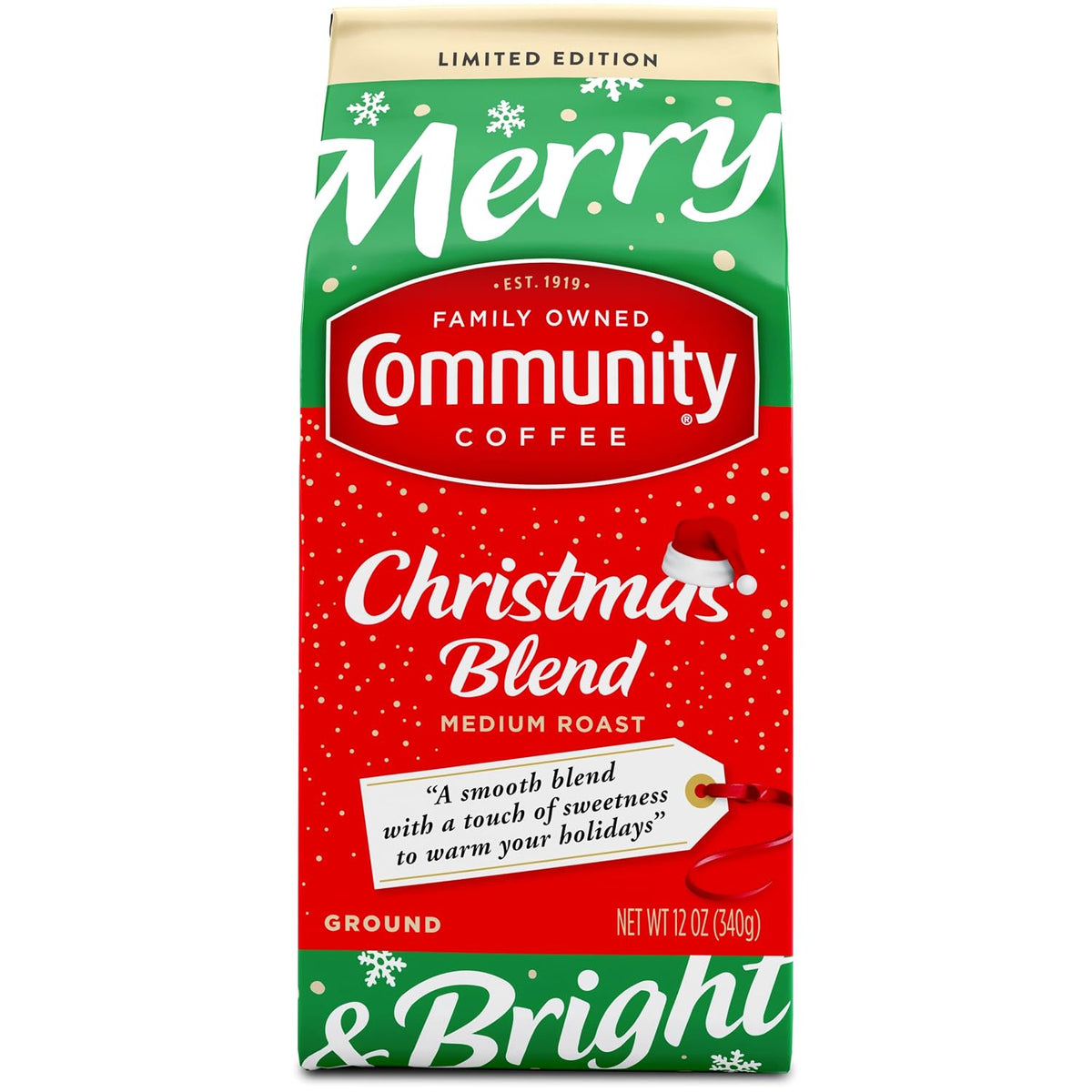 Community Coffee Cinnamon Roll Flavored Ground Coffee, Naturally Flavored, 11 Ounce (Pack of 1)