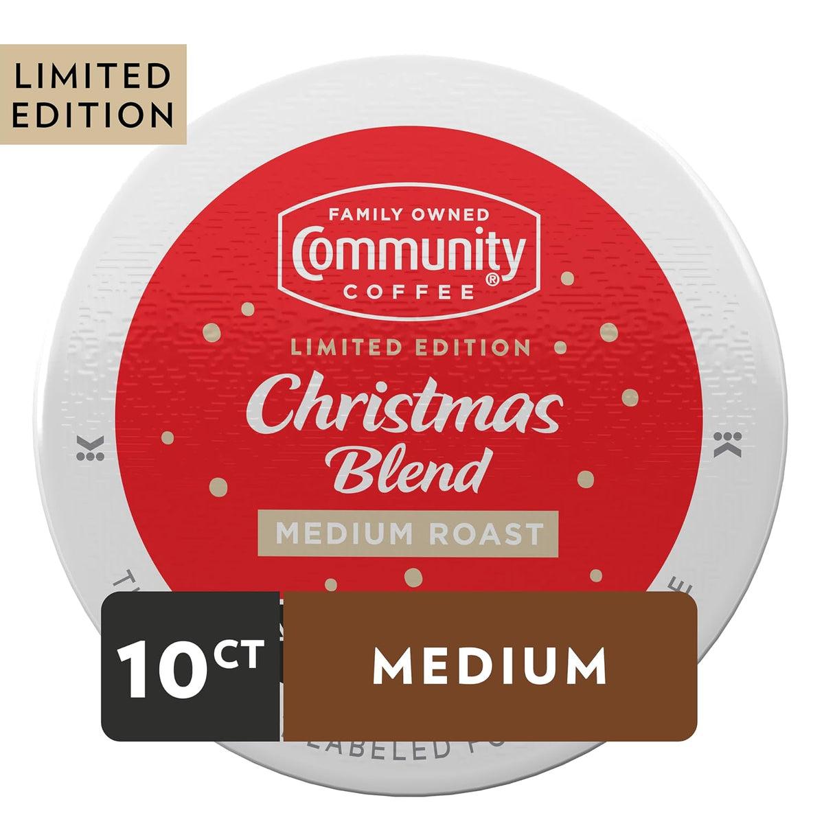 Community Coffee Caramel Cookie Butter Flavored Kcup Pods, Medium Roast, 10 Count (Pack of 1)