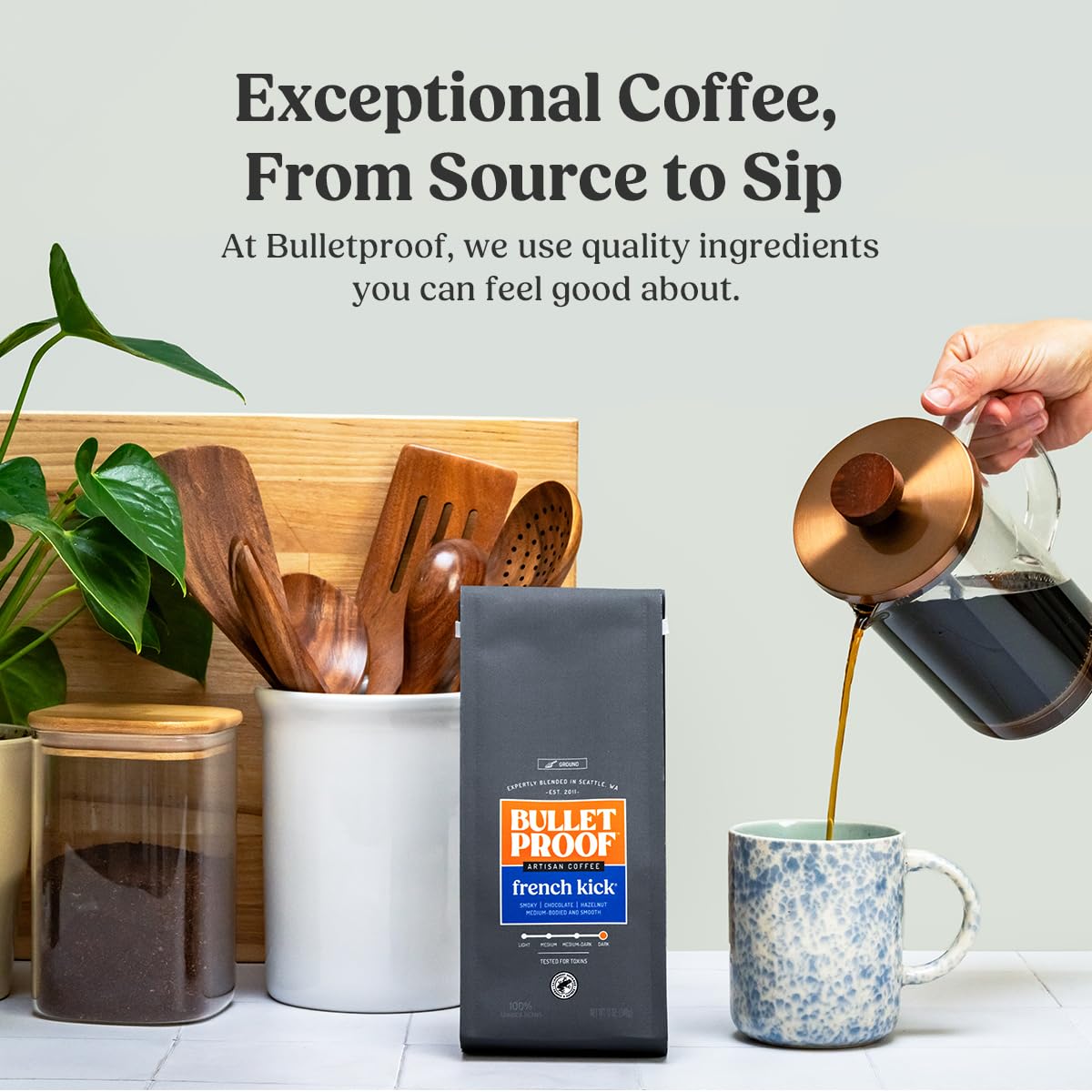 Bulletproof Original Medium Roast Ground Coffee, 12 oz