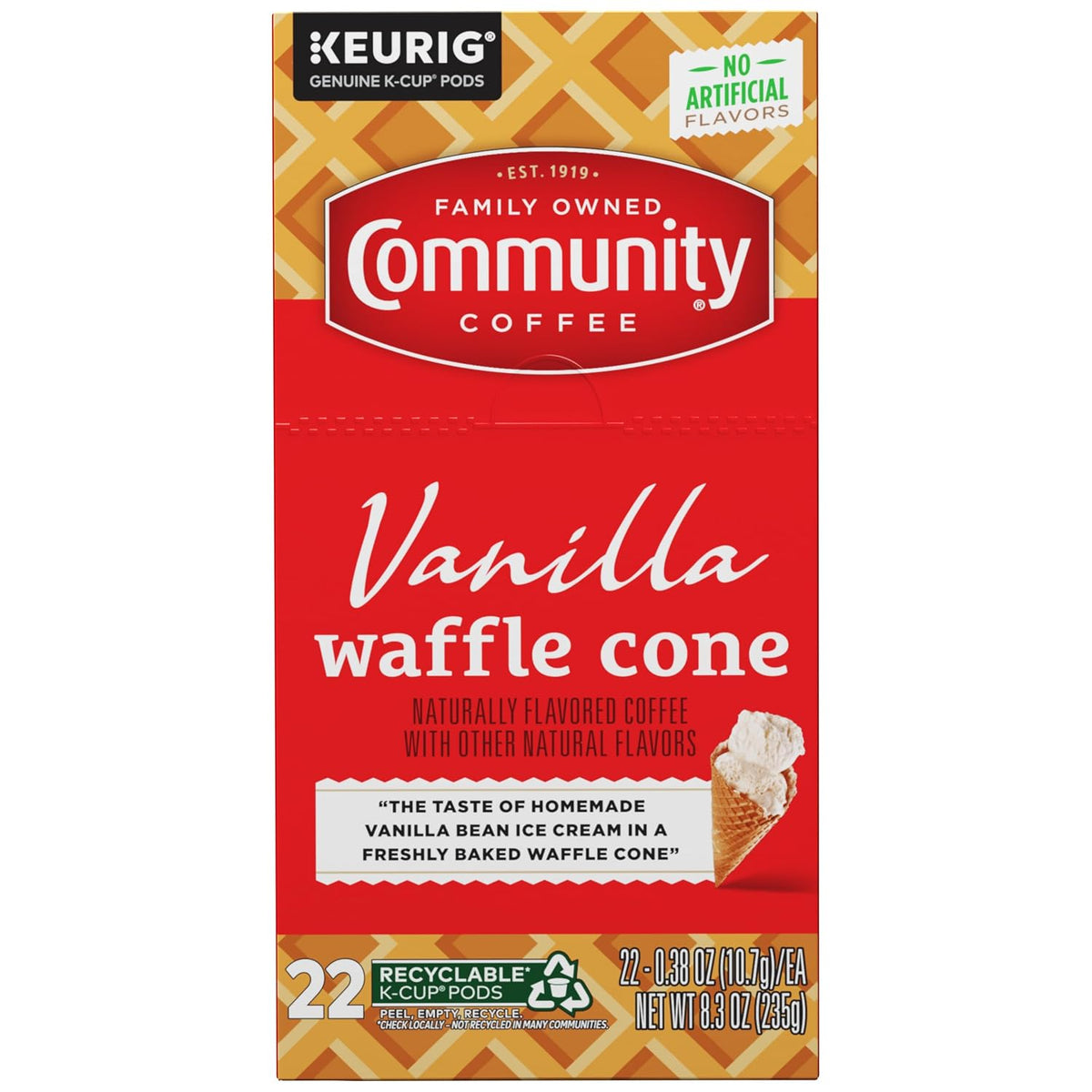 Community Coffee Caramel Cookie Butter Flavored Kcup Pods, Medium Roast, 10 Count (Pack of 1)