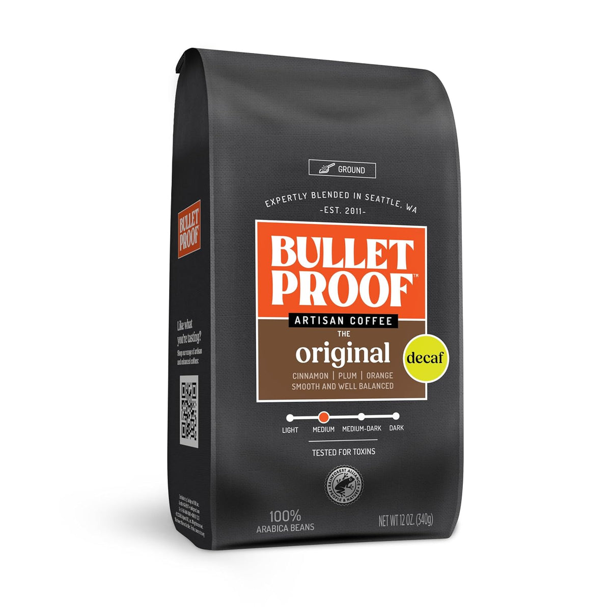 Bulletproof Original Medium Roast Ground Coffee, 12 oz