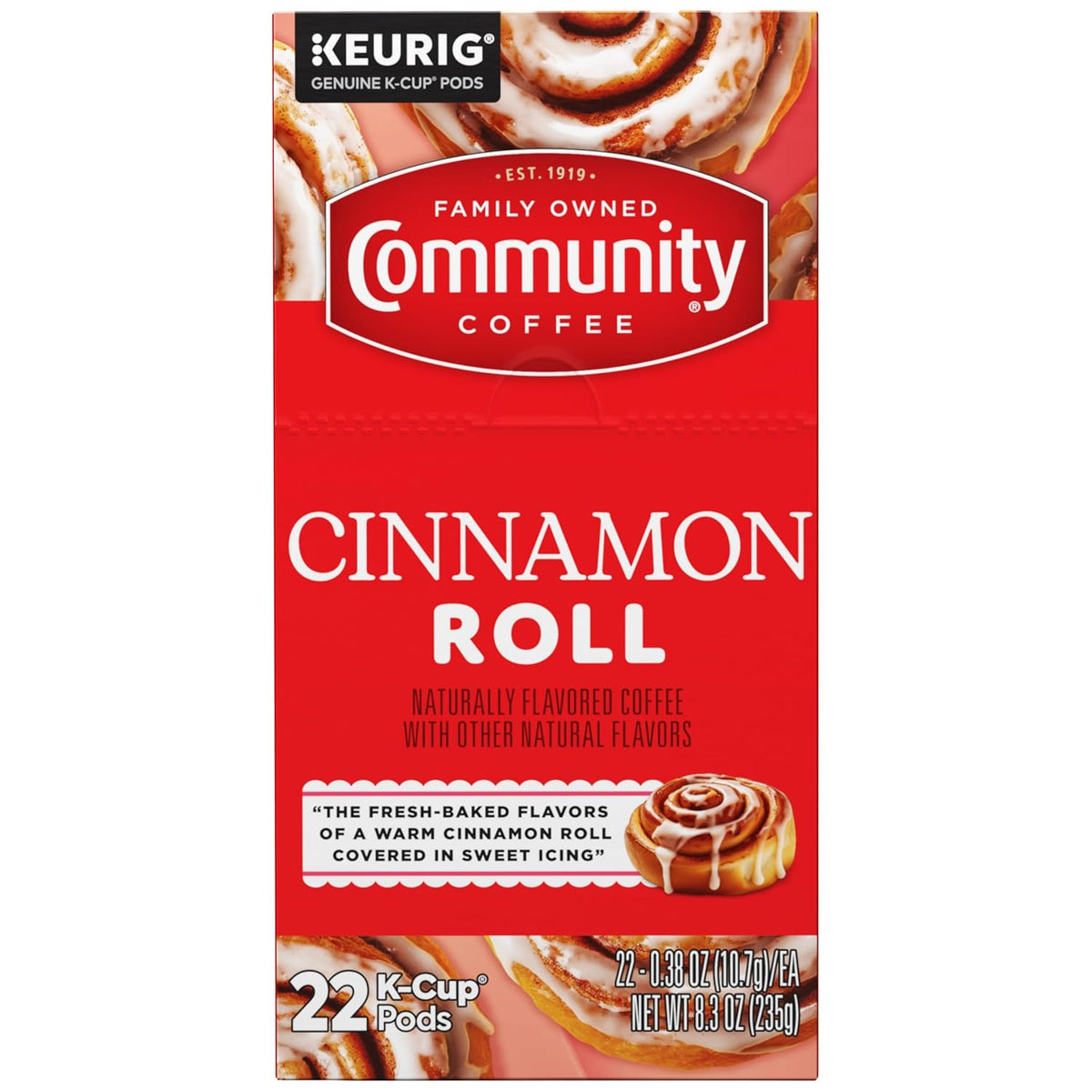 Community Coffee Caramel Cookie Butter Flavored Kcup Pods, Medium Roast, 10 Count (Pack of 1)