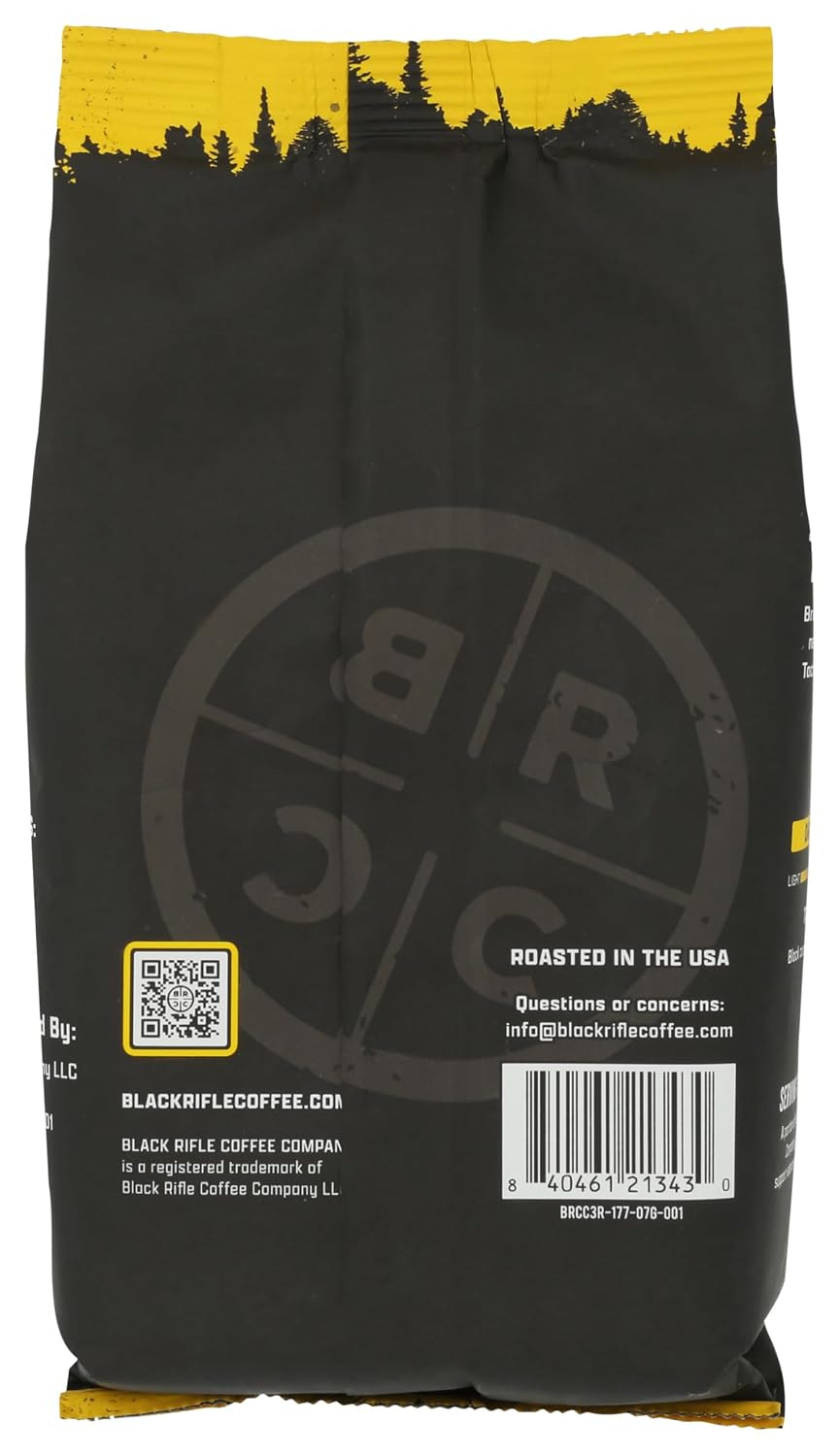 Black Rifle Coffee Company Dark Roast Ground Coffee Tactisquatch 7 OZ Bag