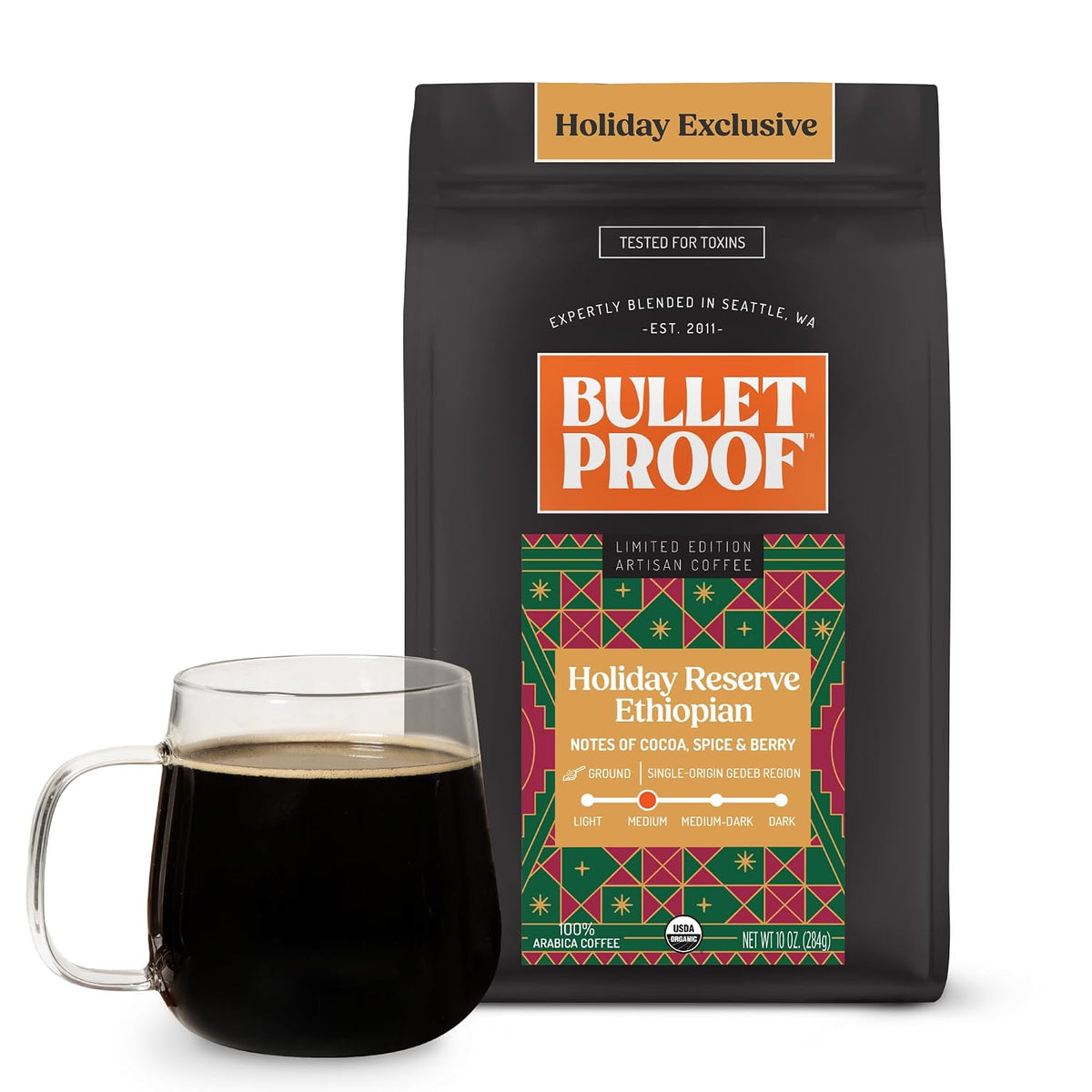 Bulletproof Original Medium Roast Ground Coffee, 12 oz