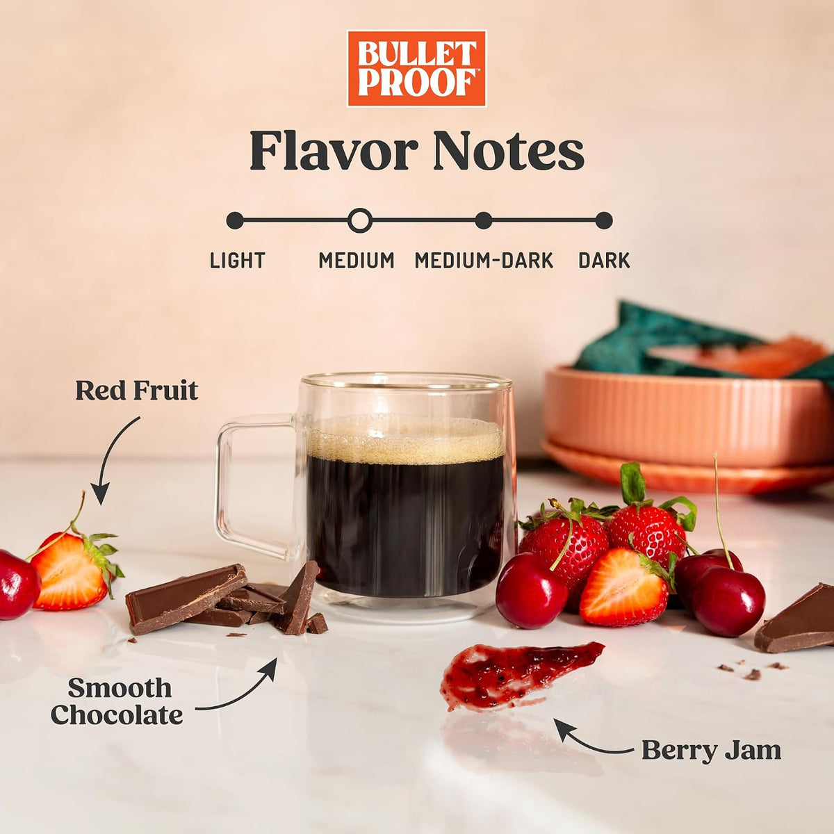Bulletproof Original Medium Roast Ground Coffee, 12 oz