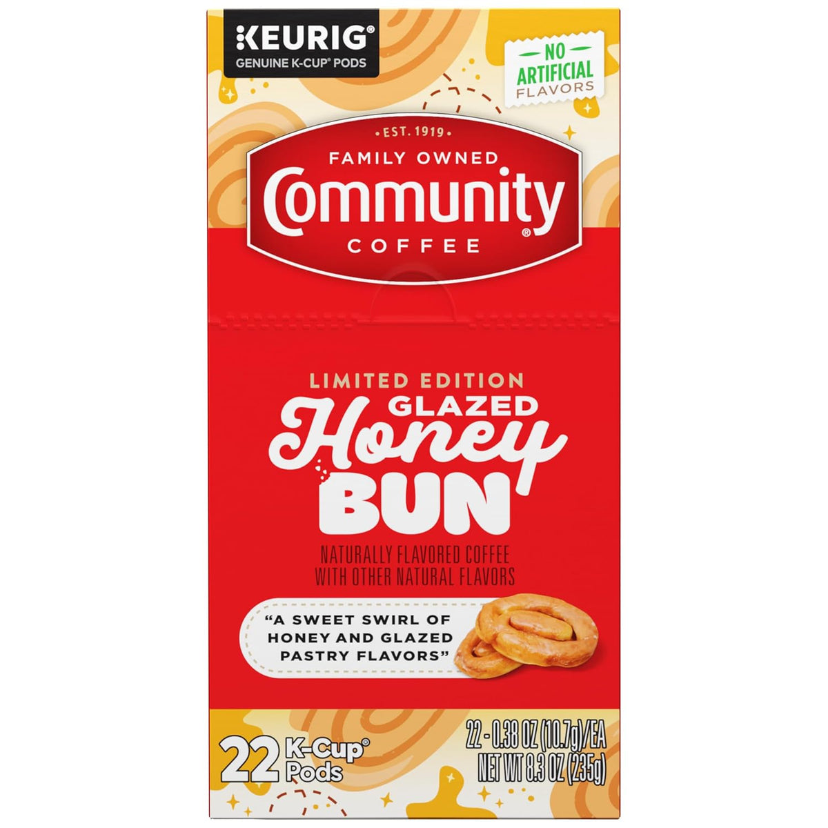 Community Coffee Caramel Cookie Butter Flavored Kcup Pods, Medium Roast, 10 Count (Pack of 1)