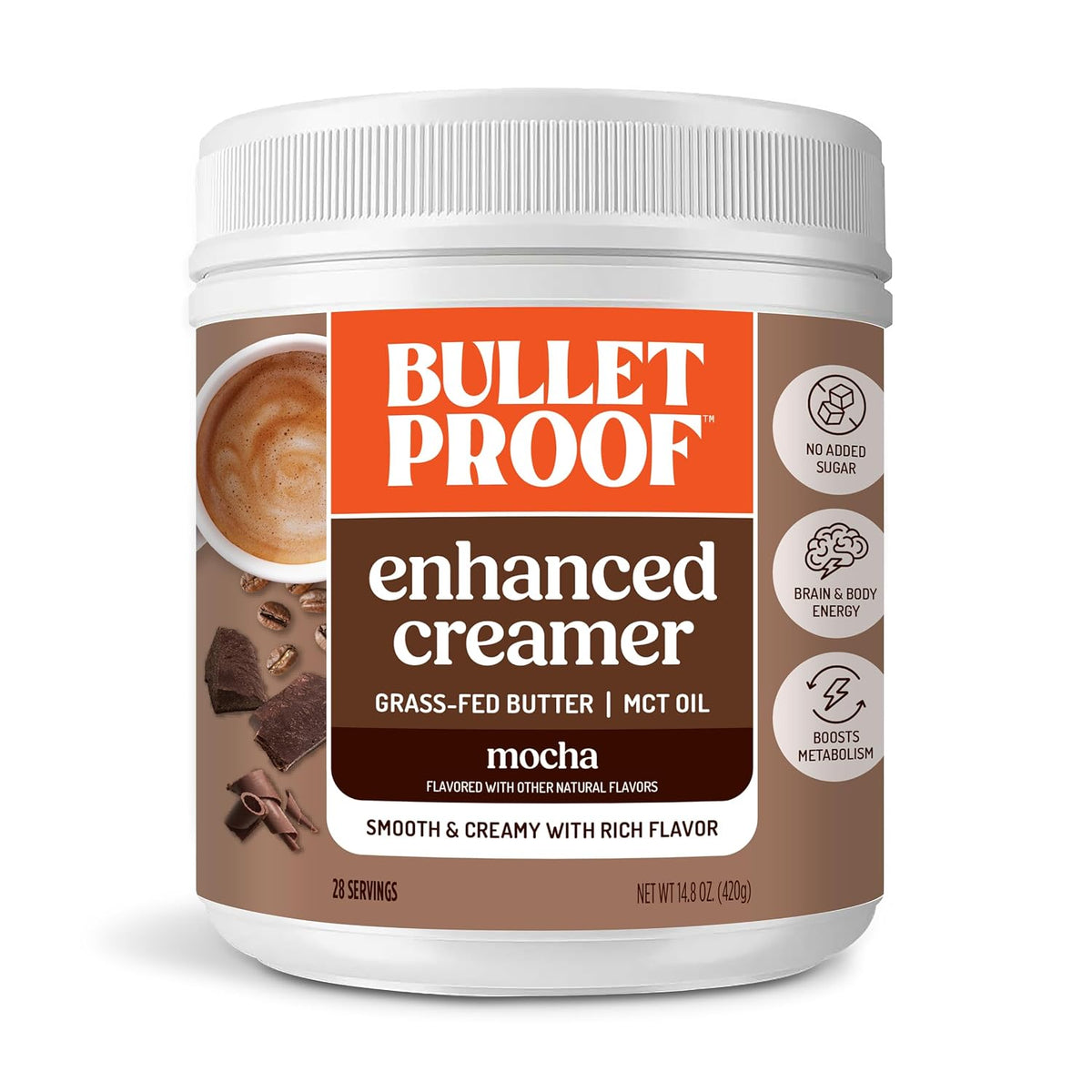 Bulletproof Original Keto Coffee Creamer w/MCT Oil, 14.8 oz