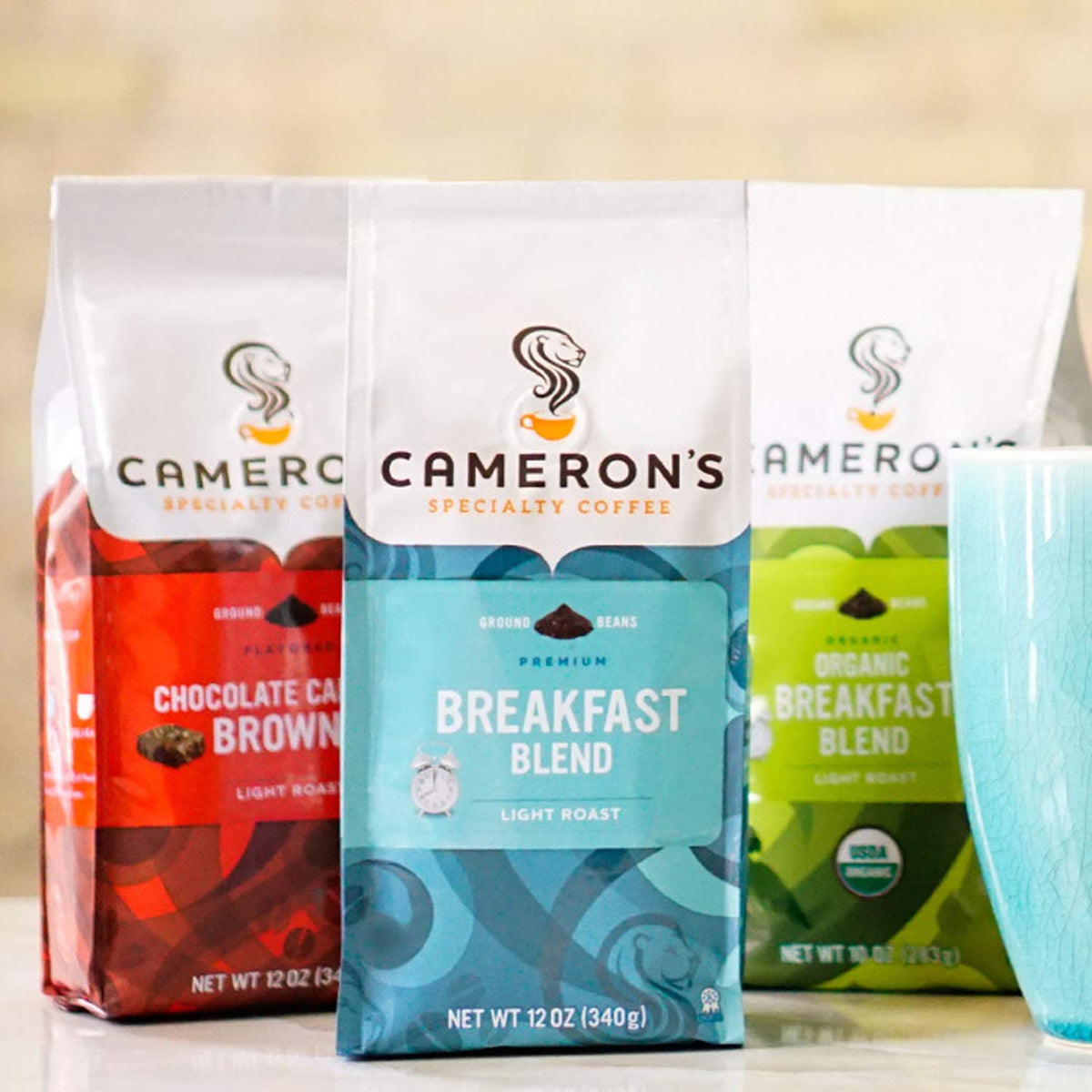 Cameron's Coffee Roasted Whole Bean Coffee, Intense French, 28 Ounce
