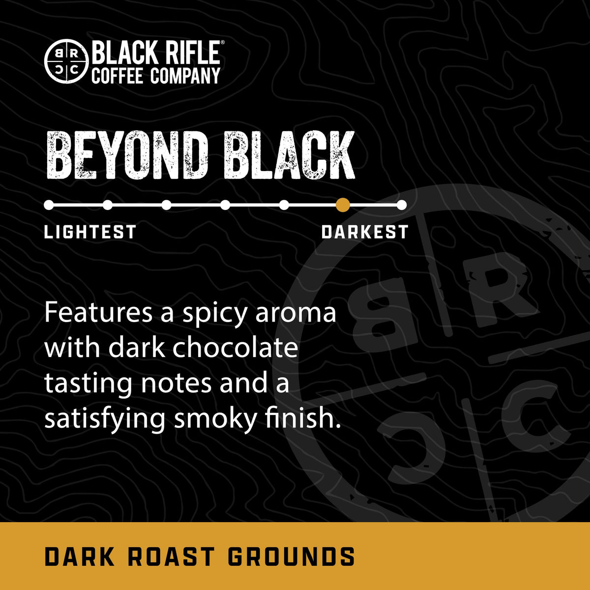 Black Rifle Coffee Company Dark Roast Ground Coffee Tactisquatch 7 OZ Bag