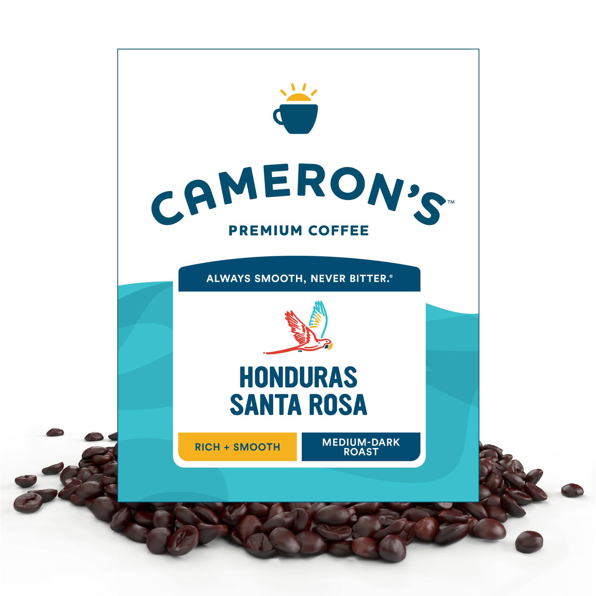 Cameron's Coffee Roasted Whole Bean Coffee, Intense French, 28 Ounce