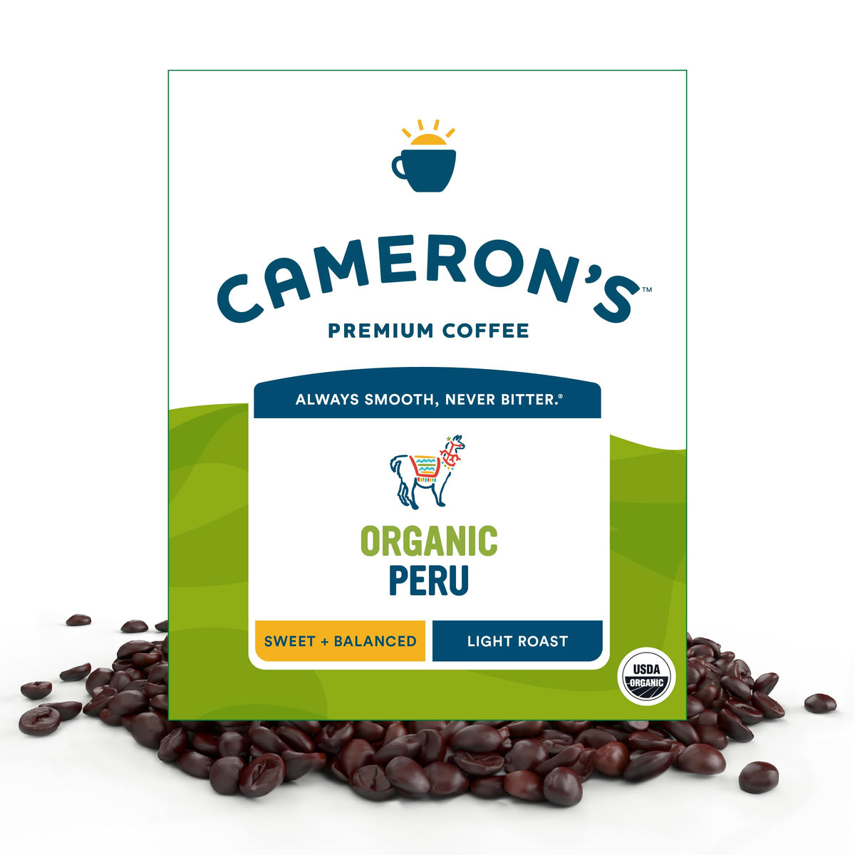 Cameron's Coffee Roasted Whole Bean Coffee, Intense French, 28 Ounce