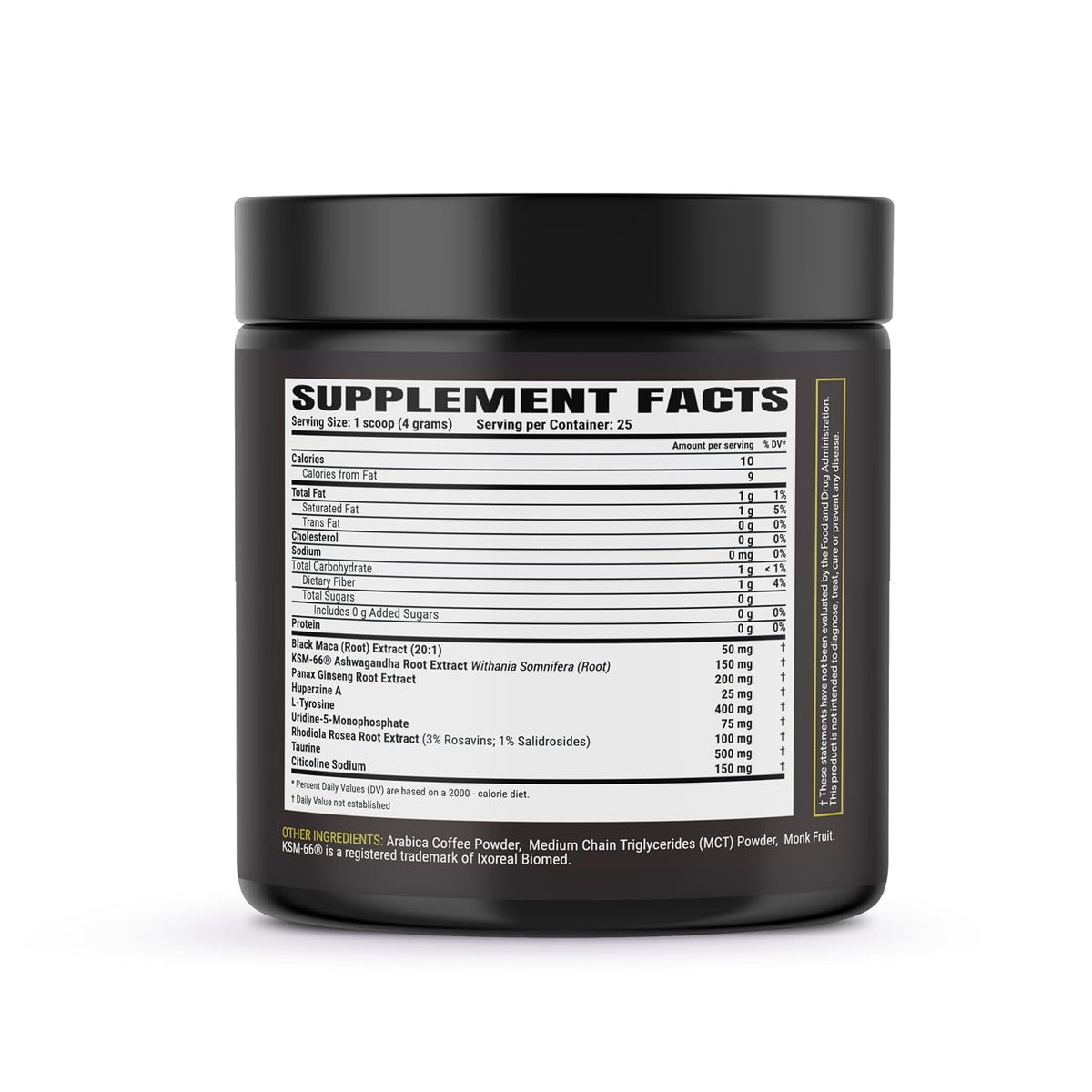XCOFFEE Pure Arabica Maca Coffee with KSM-66®, Ashwagandha,Taurine.