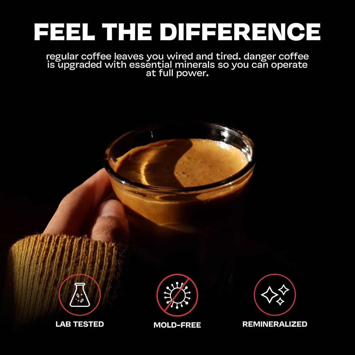 Danger Coffee Ground Mold Free Coffee by Dave Asprey | Medium Roast 10.9 oz