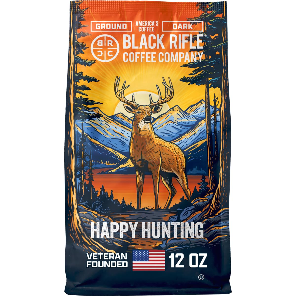 Black Rifle Coffee Company Dark Roast Ground Coffee Tactisquatch 7 OZ Bag